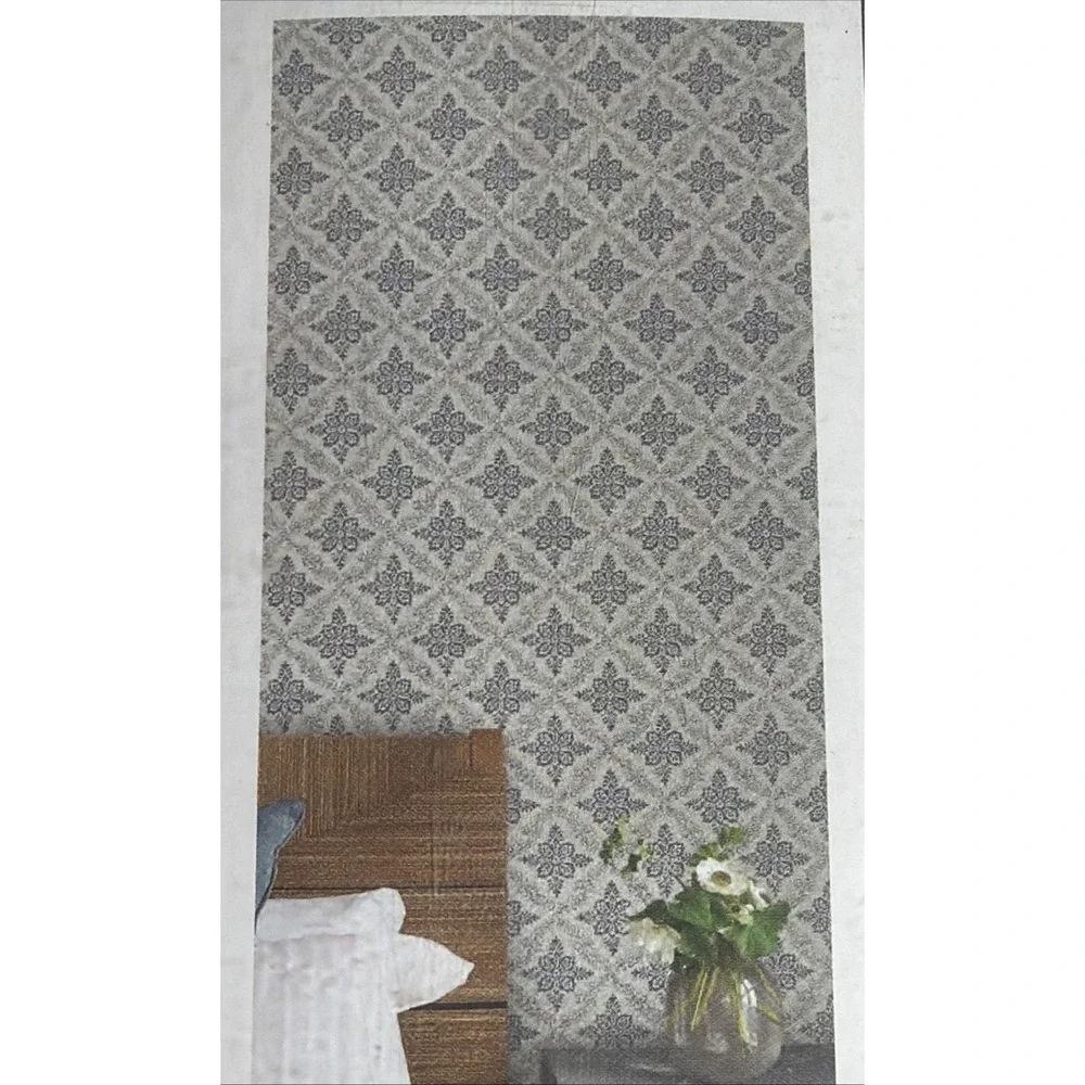 NIB AR Peel&stick Wallpaper Orleans Blue 18ftX20.8in Removable